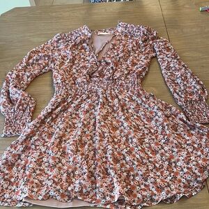 Altar’d State long sleeve flowered printed dress.